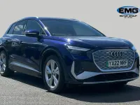 Used Audi Q4 e-tron S-Line 150 kW (204 HP) 2022 Blue SUV