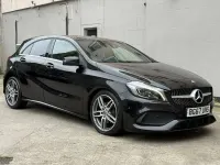 Used Mercedes A200 AMG line 136 HP (100 kW) 2017 Black Hatchback