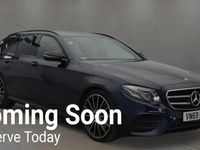 Used Mercedes E220 AMG line 194 HP (142 kW) 2019 Blue Estate