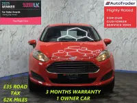 Used Ford Fiesta Style 82 HP (60 kW) 2015 Red Hatchback