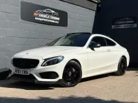 Used Mercedes C220 AMG Line Premium 170 HP (125 kW) 2017 White Coupe