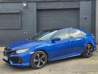 Begagnad Honda Civic Sport Plus 182 HK (133 kW) 2019 Blå Halvkombi