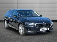 Used Skoda Superb SE Technology 150 HP (110 kW) 2025 Midnight black metallic Estate