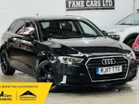 Begagnad Audi A3 Sport 116 HK (85 kW) 2017 Svart Halvkombi