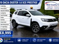Used Dacia Duster Prestige 114 HP (83 kW) 2019 White SUV