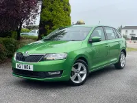 Used Skoda Rapid SE 95 HP (69 kW) 2017 Green Hatchback