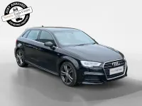 Used Audi A3 S-Line 150 HP (110 kW) 2018 Black Sedan