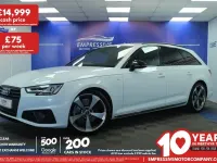 Used Audi A4 Black Edition 150 HP (110 kW) 2019 White Estate