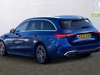 Used Mercedes C300 AMG line 258 HP (189 kW) 2022 Blue Estate