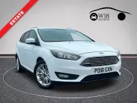Used Ford Focus Zetec 120 HP (88 kW) 2018 White Estate