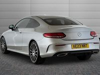 Used Mercedes C300 AMG line 258 HP (189 kW) 2023 Hightech silver Coupe