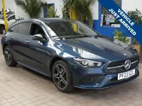 Used Mercedes CLA250e Shooting Brake AMG line 2023 Blue Estate