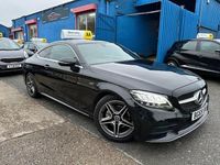 Used Mercedes C200 AMG line 198 HP (145 kW) 2019 Black Coupe