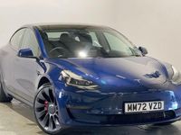 Używany Tesla Model 3 Performance 461 kW (627 KM) 2022 Niebieski Sedan/Limuzyna