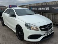 Used Mercedes A200 AMG line 136 HP (100 kW) 2017 White Hatchback
