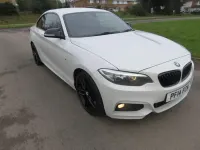 Begagnad BMW 218 M Sport 2014 Vit Sportkupé