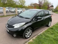 Used Nissan Note Acenta Premium 98 HP (72 kW) 2016 Black Hatchback