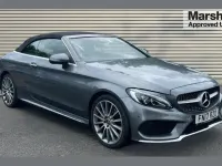 Used Mercedes C220 AMG line 168 HP (123 kW) 2017 Grey Cabriolet