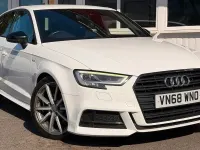 Used Audi A3 Sportback Black Edition 116 HP (85 kW) 2018 White Hatchback
