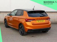 Used Skoda Fabia Monte Carlo 113 HP (83 kW) 2025 Phoenix orange metallic black magic pearl effect Hatchback