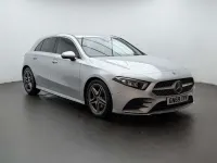 Used Mercedes A180 AMG Line Premium 136 HP (100 kW) 2019 Silver Hatchback