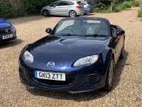 Used Mazda MX5 126 HP (92 kW) 2013 Blue Cabriolet