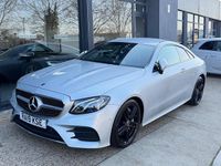 Used Mercedes E300 AMG line 245 HP (180 kW) 2019 Silver Coupe