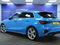 Used Audi A3 S-Line 150 HP (110 kW) 2021 Blue Sedan