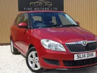 Begagnad Skoda Fabia SE 105 HK (77 kW) 2014 Röd Halvkombi