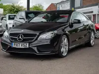 Used Mercedes E350 AMG line 2017 Black Coupe