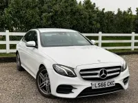 Usado Mercedes E220 AMG line 2016 Blanco Berlina