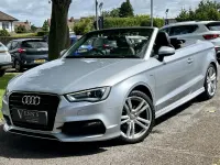 Used Audi A3 Cabriolet S-Line 110 HP (80 kW) 2017 Silver Cabriolet