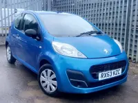 Used Peugeot 107 Access 68 HP (50 kW) 2013 Blue Hatchback