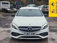 Used Mercedes A200 AMG line 136 HP (100 kW) 2017 White Hatchback