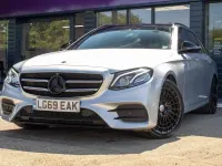 Used Mercedes E220 AMG line 194 HP (142 kW) 2019 Silver Estate