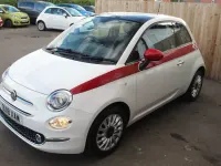 Used Fiat 500 Lounge 69 HP (50 kW) 2018 White Hatchback