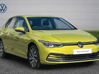 New VW Golf VIII Style 2026 Lime yellow Hatchback