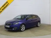 Used Peugeot 308 GT-line 150 HP (110 kW) 2015 Blue Estate