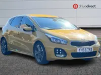 Used Kia Ceed GT-Line 134 HP (98 kW) 2016 Yellow Hatchback