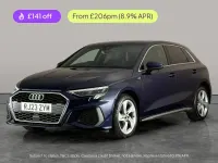 Used Audi A3 e-tron S-Line 2023 Blue Hatchback