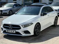 Used Mercedes A200 AMG Line Premium Plus 2021 White Hatchback