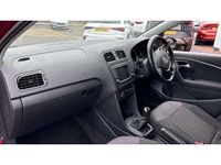 Used VW Polo Match 90 HP (66 kW) 2017 Red Hatchback