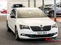 Used Skoda Superb SportLine 190 HP (139 kW) 2017 White Hatchback