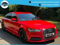 Begagnad Audi A6 S-Line 190 HK (139 kW) 2015 Röd Sedan