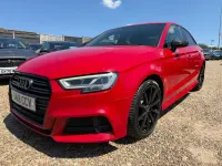 Used Audi A3 Black Edition 150 HP (110 kW) 2018 Red Sedan