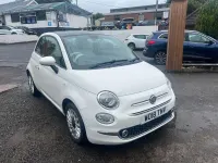 Used Fiat 500 Lounge 69 HP (50 kW) 2018 White Hatchback
