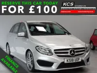 Used Mercedes B180 AMG line 109 HP (80 kW) 2018 Silver Hatchback
