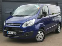 Used Ford Transit Custom Limited 130 HP (95 kW) 2017 Blue Van