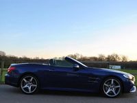 Used Mercedes SL400 AMG line 367 HP (269 kW) 2019 Brilliant blue Cabriolet