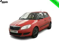 Used Skoda Fabia 60 HP (44 kW) 2011 Red Hatchback
